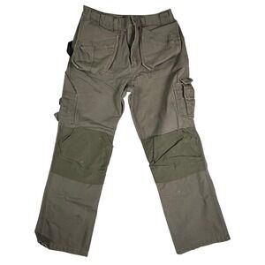 Blaklader Bantam Work Pants Men 34x32 Olive Grn Cotton Canvas Pockets carpenter